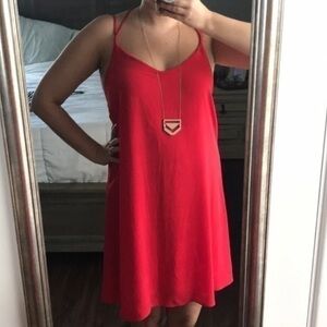 Finn & Clover Red Spaghetti strap cocktail Dress